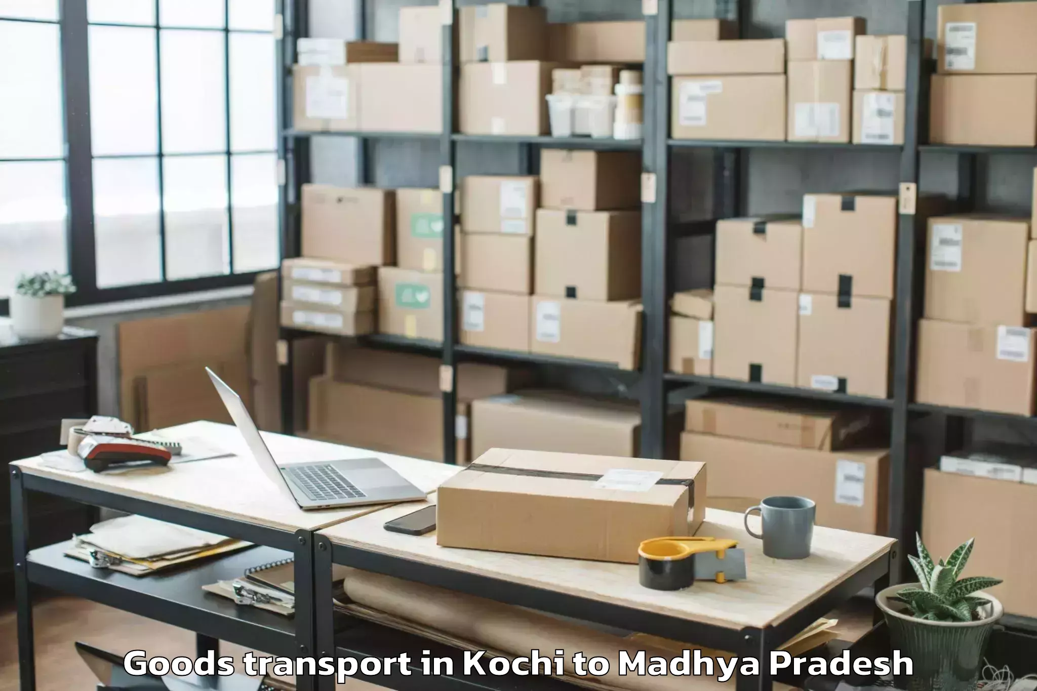 Easy Kochi to Mauganj Goods Transport Booking